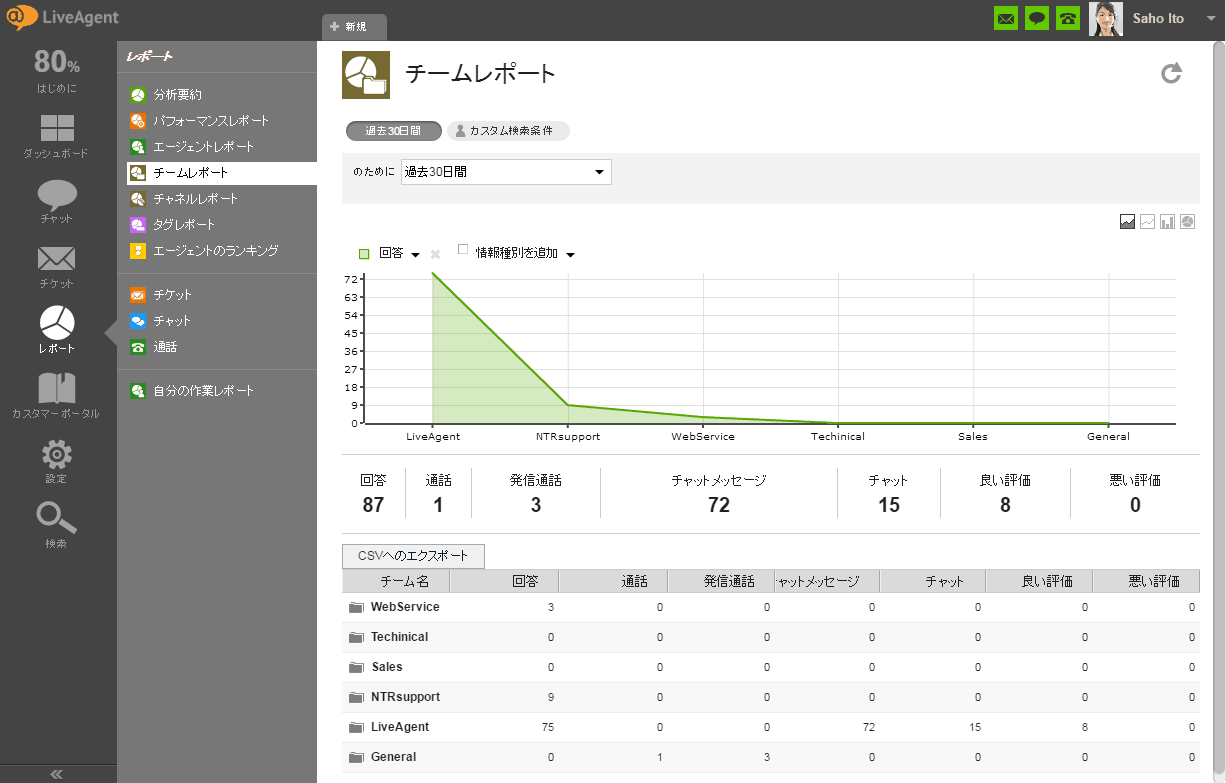チームレポート